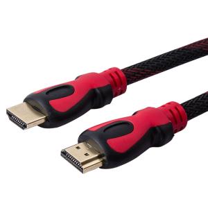 China Durable Insulator Black Pin Gold HDMI Cable 10FT NYLON HDMI 1.4 Cable For TV factory