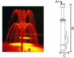 Stainless Steel 2 Layers Cherry Blossom Fountain Nozzle Water Fountain Spray