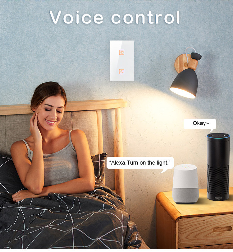 Home Automation Wireless Smart Wall Switch Mobile Phone 4g 5g Network Wifi Switch Compatible With Google&Alexa