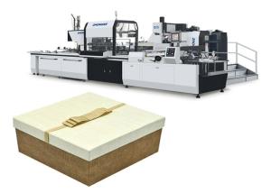 China Eco Friendly Paper Box Forming Machine 45 L Glue Tank Capacity Easy Operating factory
