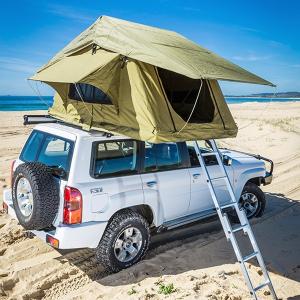 China Aluminum Pole Pick Up Roof Tent , Jeep Wrangler Unlimited Roof Top Tent factory