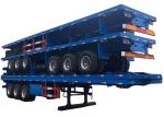 Fuwa Flatbed Truck Trailer 13Ton Flatbed 18 Wheeler Carbon Steel