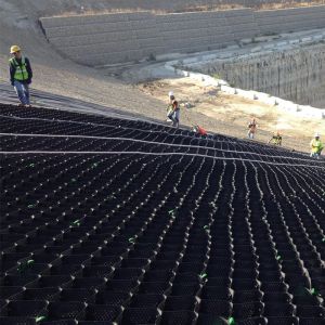 3D HDPE Geocell Cellular Confinement Systems For Retaining Wall