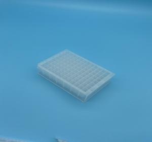 China Work Shaped Deep Well PCR Plates Round Bottom Transparent 96 Well Plate factory