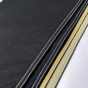 China 300Gsm RFD Dark Brown Denim Fabric Light Blue Jeans Fabric Cotton Poly factory