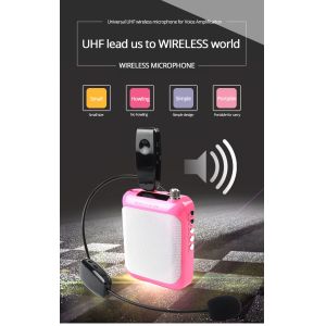 China UHF Wireless Headset Microphone Megaphone with 3.5mm to 6.5mm Convertor Plug, Transmitter and Receiver on sale
