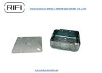 Silver Metal Conduit Box Square Metal Electrical Box Cover ISO Certificate