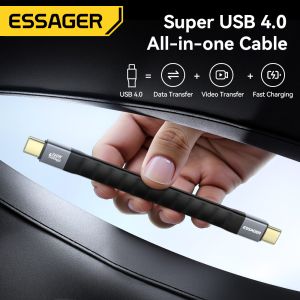 ESSAGER ES-X77 240W USB4.0 Usb C to Usb C Fast Charging Cable 8K 60Hz 40Gbps