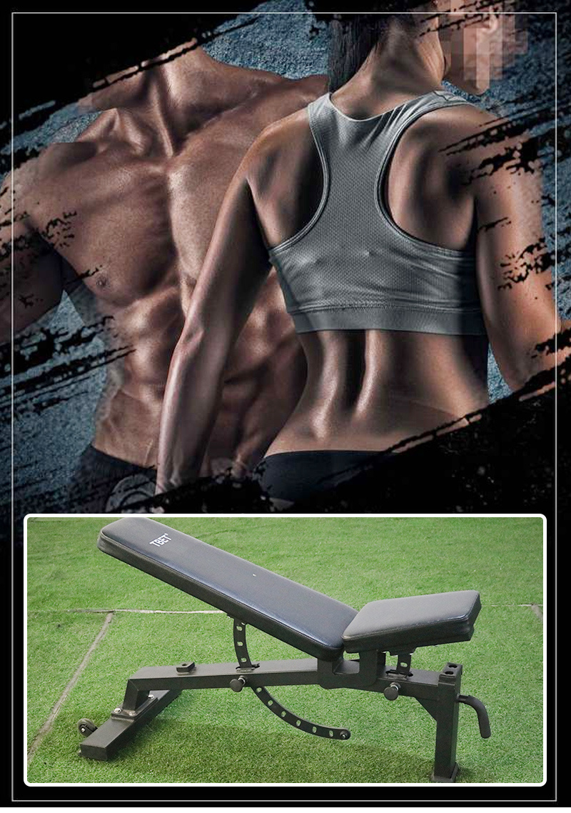 Training Gym Foldable Fitness Press Barbell Bed Adjustable Weight Lifting Dumbbell Bench
