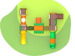 Customized Design Children ' S Outdoor Play Equipment For Small Kids TQ - QS109