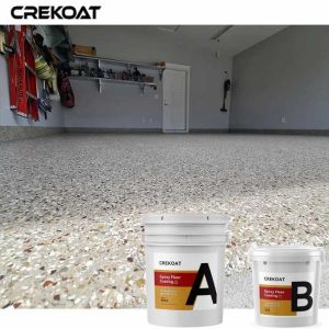 Bulk Resilient Finish Epoxy Flake Floor Coating Customizable Thickness