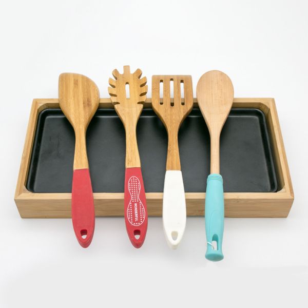 China wooden spatula and spoon with silicone factory