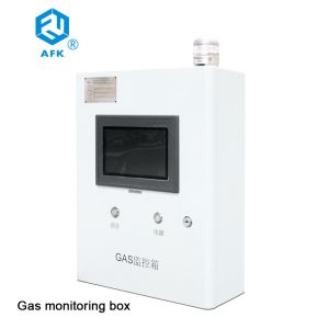 AFK Real Time Gas Monitoring Box PLC touch screen Audible / visual alarm for 16