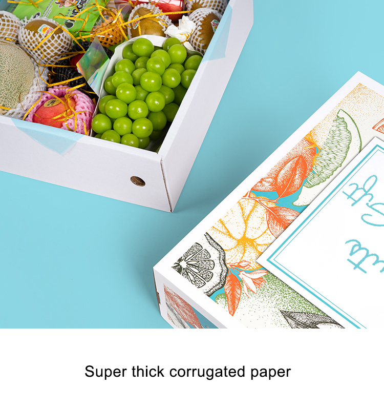 Corrugated Takeway Apple Gift Box Packaging Fruit And Vegetable Packaging Boxes 3Layer