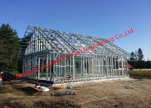China Galvanized H - Beam Steel Structure Framing Systems For Workshop Or Villa House factory