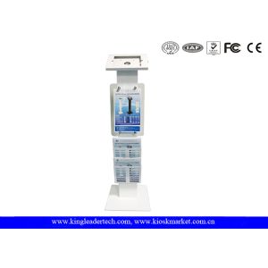 China Lockable Kiosk Freestanding Secure Ipad With Logo Panel Leaflet Rack on sale