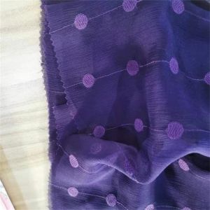 30dx30d 39gsm Polyester Spandex Chiffon Fabric Embroidery Crinkle Chiffon