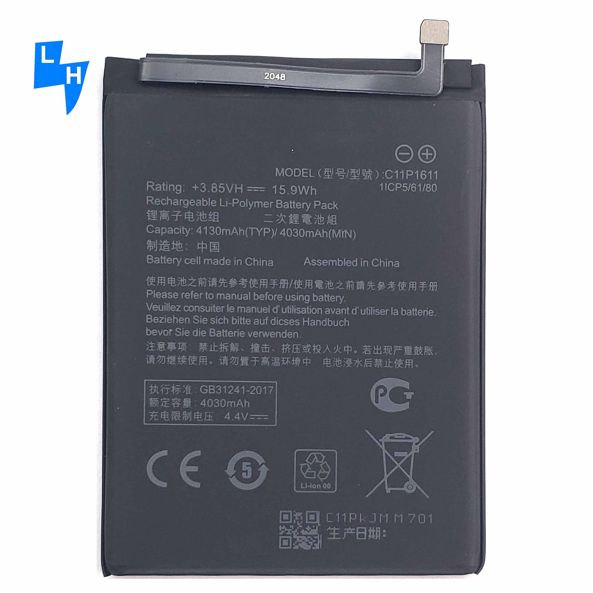 5000mAh 3.85V Battery for Asus Zenfone 3 Max Z3 Max ZC520TL X008DB 3 X008 X008D Z01B
