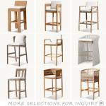 Outdoor Furniture Garden Chair Teak Furniture Home Patio Bar Chair Rattan Chair