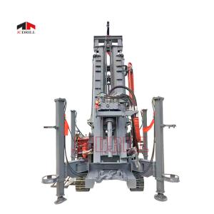 China Borehole Deep Water Well Drilling Rig Steel Crawler Mounted Mud Rotary factory