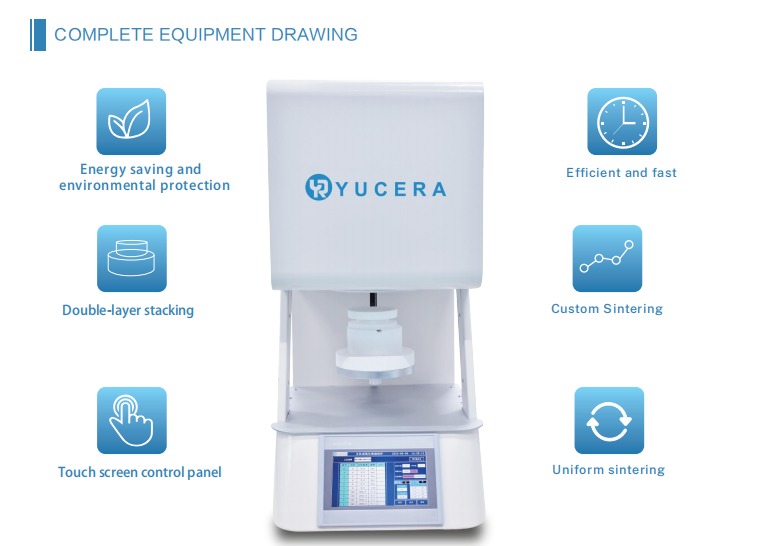 Precision Yucera F10+ Advanced Zirconia Dental Sintering Furnace - High-Quality