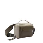 Men's Sports Waist Bag Multifunctional Outdoor Travel PU Leather Messenger Bag