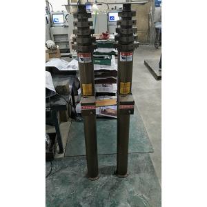 China 12m aluminum crank mast telescopic mast for mobile antenna manual crank telescopic antenna mast factory