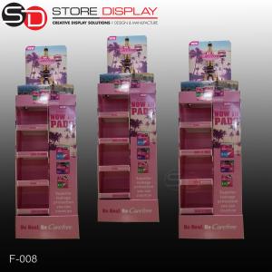 China Recycled retail store corrugated cardboard POP display shelf factory