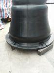 Natural Rubber Marine Cone Type Rubber Fender For Marine Harbour Fendering