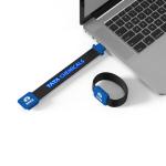 Shiny When Reading On Computer Silicone Wristband Usb With LED Light Laser Logo