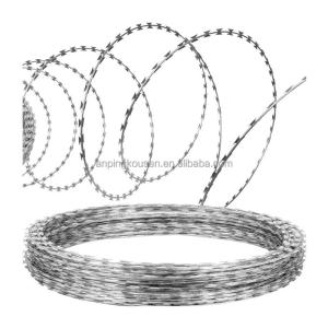 China Galvanized/PVC Coated Razor Barbed Wire Mesh Fence for Prison Security at Affordable factory