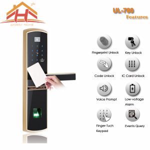 High Efficiency Smart Card Door Lock with Fingerprint Recognition