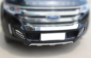 China Black + Chrome Car Bumper Guard For FORD EDGE 2011 2012 2014 , Blow Molding factory