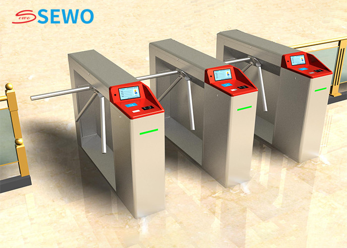 Subway Station RFID Tripod Turnstile with 45 People/Minute Passing Speed and 550mm Passing Width