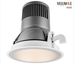 China Narrow Trim 45W COB LED Recessed Down Lighting White / Silver Dia.186 x H120mm factory