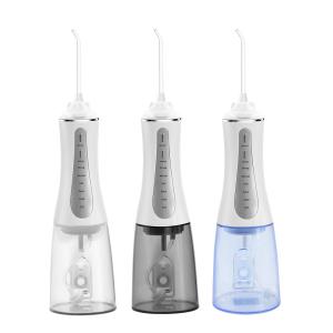 China 1800mAh Rechargeable Portable Dental Water Jet Flosser 350ml OEM factory