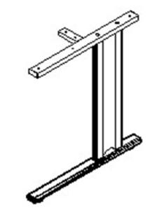 China metal table H type side support leg ,#906 factory