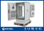 Dual-Doors Outdoor Telecom Cabinet With PDU / Battery Tray / Air Conditioners