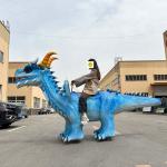 Shopping Mall Animatronic Electric Dinosaur Scooter Ride on Dinosaur for Kids