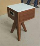 glass top wooden night stand /bed side table,hospitality casegoods,hotel