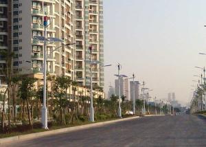 China Safety 80W Wind And Solar Hybrid Street Light System 600W Wind Turbines factory