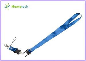 China Plasitc + Polyester Lanyard USB Flash Drives USB 3.0 Custom Printed factory