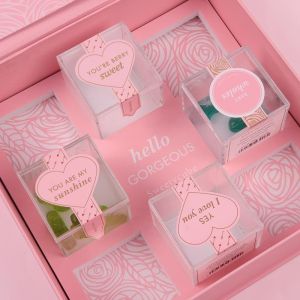 China Magnetic Cube Acrylic Candy Chocolate Box Eva Insert With Compartment on sale