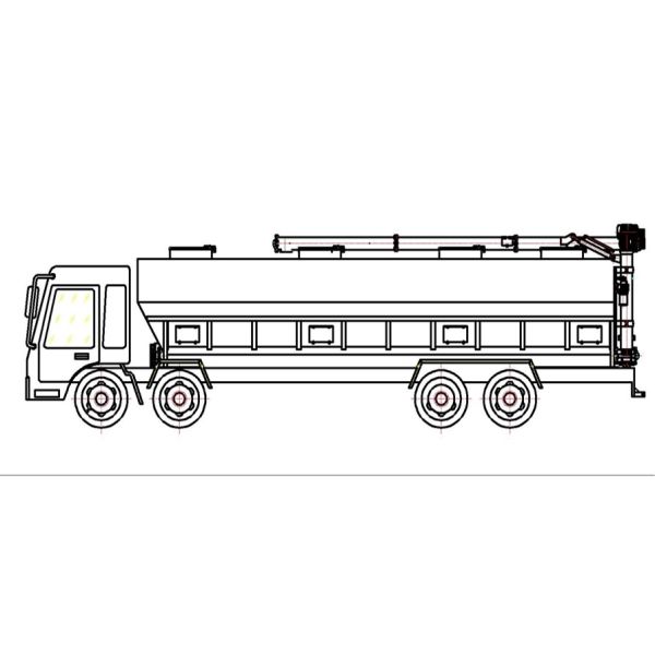 Tri Axle 25T 30T Hydraulic Livestock Feed Bulk Transport Semi Trailer