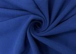 205GSM Brushed Knit Fabric / Super Soft Blue Polyester Fabric 160cm Width