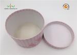 Pink Color Round Cardboard Cylinder Tubes Presents Luxury Paper Gift Box
