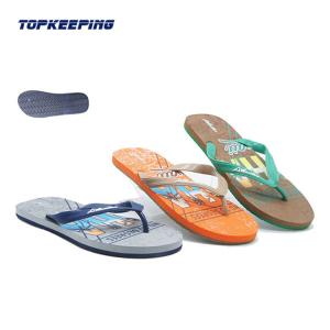 China Print Men EVA Beach Slipper PVC Herringbone Slipper Flip Flop factory
