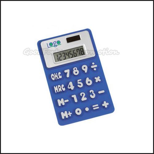 Hot Sale Promotional printed logo Soft Eco Silicon Coloured Mini Calculator