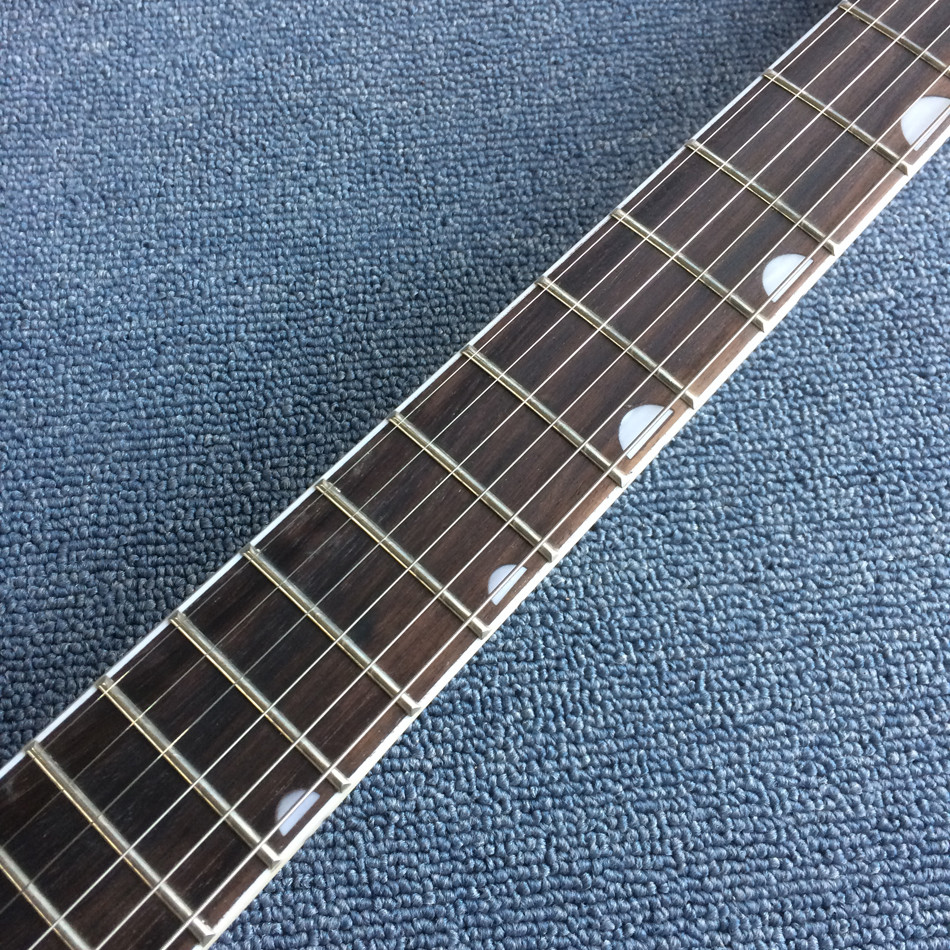 Custom Left Handed Electric Guitar in Black