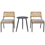 29.13''L*32.28W*35.43H Wicker Furniture Outdoor Leisure Chairs